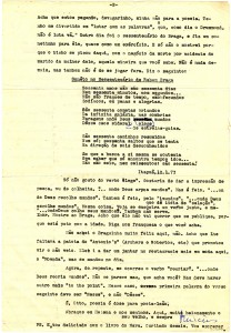 Carta de Vinicius de Moraes a Otto Lara Resende, 24 de janeiro de 1973. Arquivo Otto Lara Resende / Acervo IMS