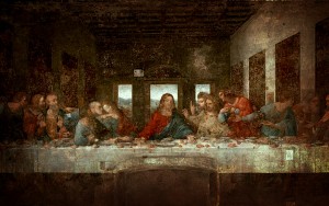 L’Última Cena, 1495-1497, por Leonardo da Vinci. Afresco, 460 × 880 cm. Santa Maria delle Grazie.