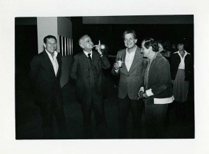 Fernando Sabino, Otto Lara Resende, Hélio Pellegrino e Paulo Mendes Campos, c. 1950, por Eduardo Campos. Arquivo Otto Lara Resende / Acervo IMS