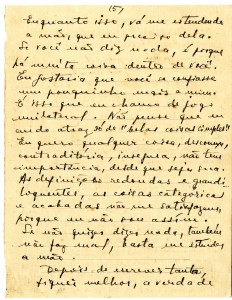 Carta de Maury Gurgel Valente a Clarice Lispector. Arquivo Clarice Lispector/IMS