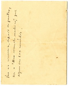 Carta de Maury a Clarice. Arquivo Clarice Lispector/IMS