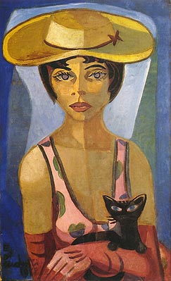 Retrato de Nise, 1958, por Di Cavalcanti. Óleo sobre tela, 94.5 x 66 cm. Elisabeth di Cavalcanti