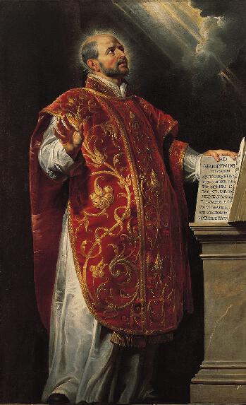 Saint Ignatius of Loyola, c. 1620-22, por Peter Paul Rubens. Óleo sobre tela, 223.5 x 138.4 cm/ Norton Simon Art Foudation.
