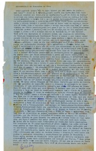Carta de Erico Verissimo, 6 de fevereiro de 1966. Arquivo Lygia Fagundes Telles/ Acervo IMS.