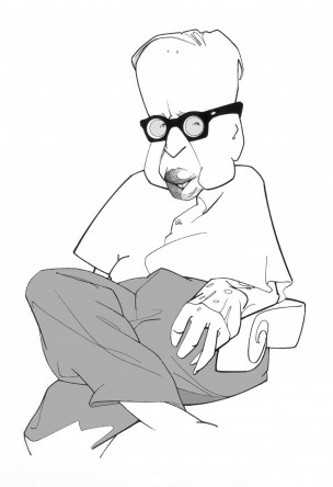Manuel Bandeira, s.d., por Cássio Loredano.
