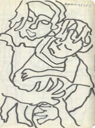 Desenho de Emma Reyes. Fundación Arte Vivo Otero Herrera