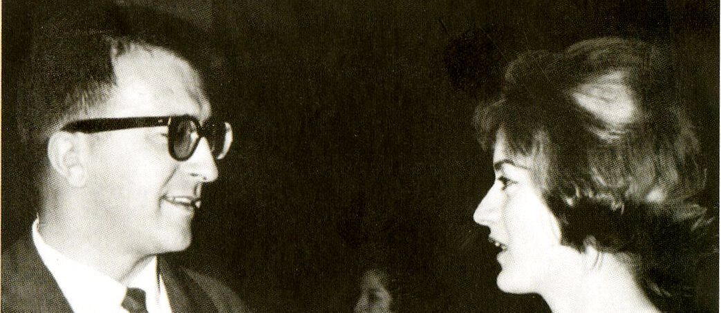 Luciano Berio e Jocy de Oliveira em Tanglewood, 1960. Fotógrafo não identificado. Acervo pessoal Jocy de Oliveira.