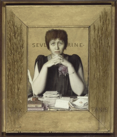 Séverine, ca.1895, por Louis Welden Hawkins. Óleo sobre tela, 77 x 55 cm. Museu d'Orsay