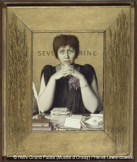 Séverine, ca.1895, por Louis Welden Hawkins. Óleo sobre tela, 77 x 55 cm. Museu d'Orsay