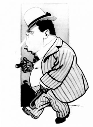 João do Rio, 1910, por J. Carlos