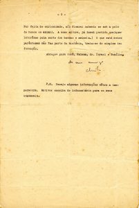 Carta de Murilo Rubião, 30 de março de 1950. Acervo Otto Lara Resende/ IMS