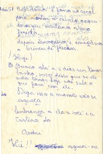 Carta de André Lara Resende, 6 de dezembro de 1960. Acervo Otto Lara Resende/ IMS
