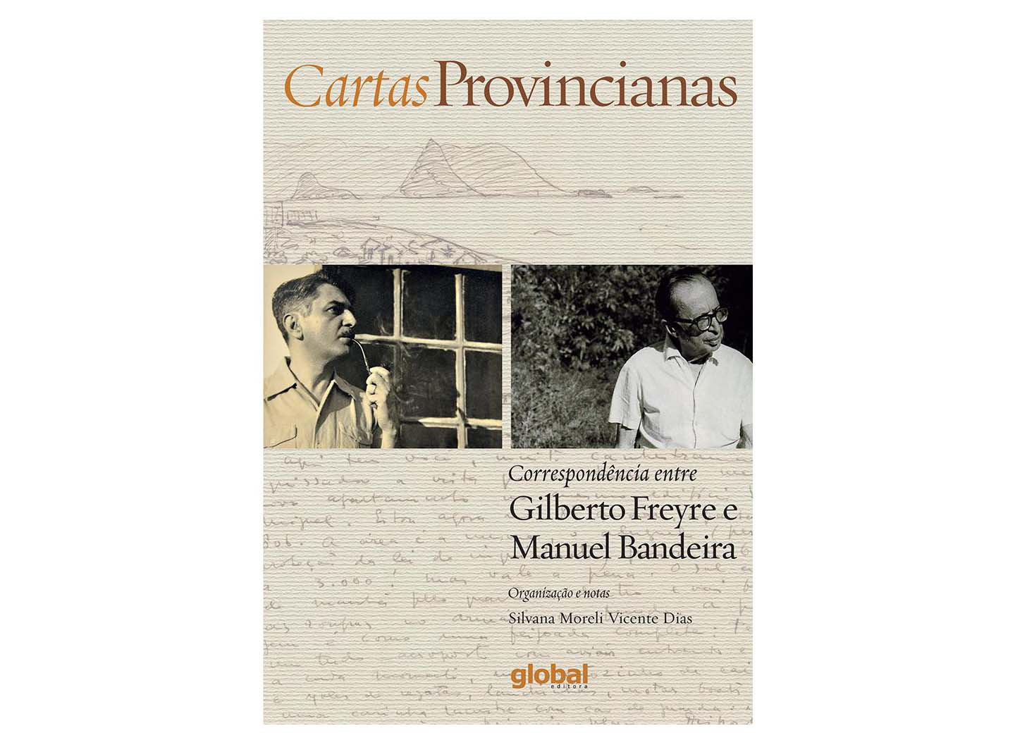 Capa de Cartas provincianas: correspondência entre Manuel Bandeira e Gilberto Freyre