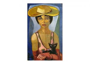 Retrato de Nise, 1958, por Di Cavalcanti. Óleo sobre tela, 94.5 x 66 cm. Elisabeth di Cavalcanti