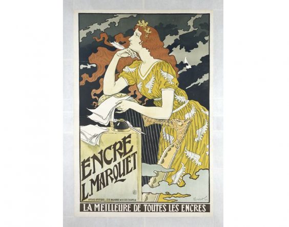 Tinta L. Marquet, 1892, por Eugène Grasset. Litografia em cores, 121.8 x 80.8 cm. Victoria & Albert Museum, Londres